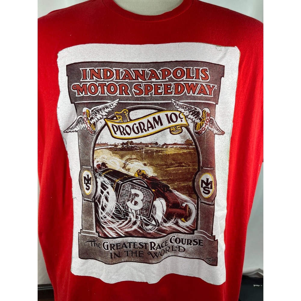 Indy 500 Indianapolis Motor Speedway 2016  Red T-Shirt by IMS Exclusive Mens XXL